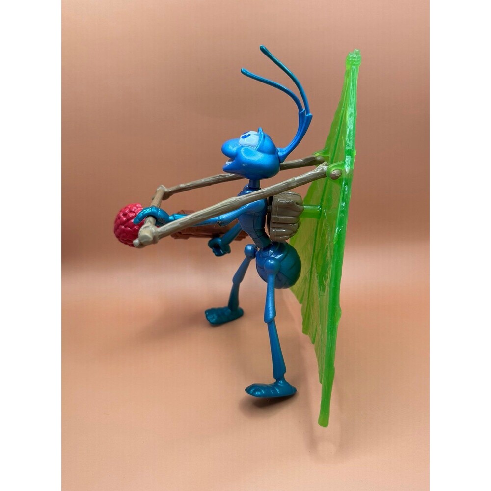 DISNEY Vintage Pixar A Bug's Life Hang Glider Flik Action Figure (Bx 2) - Picture 2 of 6